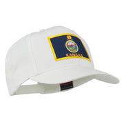 Middle State Kansas Embroidered Patch Cap