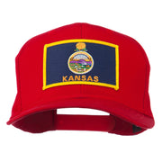 Middle State Kansas Embroidered Patch Cap