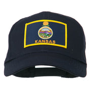 Middle State Kansas Embroidered Patch Cap