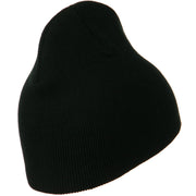 8 Inch Knitted Short Beanie