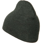 8 Inch Knitted Short Beanie