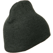 8 Inch Knitted Short Beanie