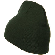 8 Inch Knitted Short Beanie