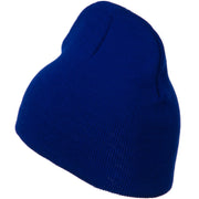 8 Inch Knitted Short Beanie