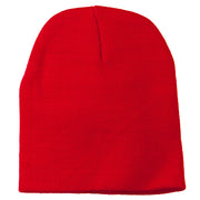 8 Inch Knitted Short Beanie