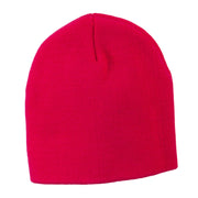 8 Inch Knitted Short Beanie