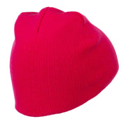 8 Inch Knitted Short Beanie