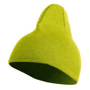 8 Inch Knitted Short Beanie