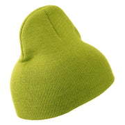 8 Inch Knitted Short Beanie