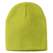 8 Inch Knitted Short Beanie