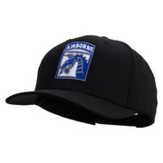 Licensed 18th Airborne Corps Embroidered Solid Cotton Twill Pro Style Cap - Black OSFM