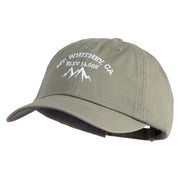Mt Whitney Embroidered Low Profile Normal Dyed Cotton Cap - Olive OSFM