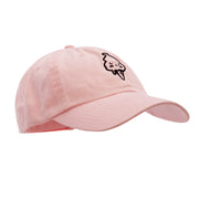 Angry Ice Cream Embroidered Low Profile Dyed Cotton Twill Cap