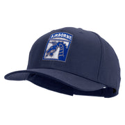 Licensed 18th Airborne Corps Embroidered Solid Cotton Twill Pro Style Cap - Navy OSFM