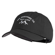 Mt Whitney Embroidered Low Profile Normal Dyed Cotton Cap - Black OSFM