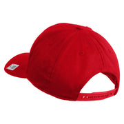 US Marines Veteran Flag Design Embroidered Solid Cotton Twill Pro Style Cap - Red OSFM