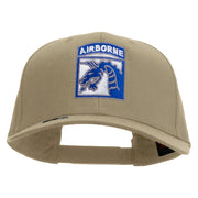 Licensed 18th Airborne Corps Embroidered Solid Cotton Twill Pro Style Cap - Khaki OSFM