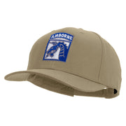 Licensed 18th Airborne Corps Embroidered Solid Cotton Twill Pro Style Cap - Khaki OSFM