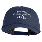Mt Whitney Embroidered Low Profile Normal Dyed Cotton Cap - Navy OSFM