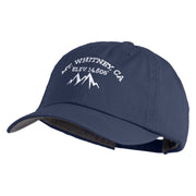 Mt Whitney Embroidered Low Profile Normal Dyed Cotton Cap - Navy OSFM