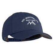 Mt Whitney Embroidered Low Profile Normal Dyed Cotton Cap - Navy OSFM