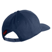 US Marines Veteran Flag Design Embroidered Solid Cotton Twill Pro Style Cap - Navy OSFM