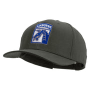Licensed 18th Airborne Corps Embroidered Solid Cotton Twill Pro Style Cap - Charcoal OSFM