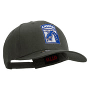 Licensed 18th Airborne Corps Embroidered Solid Cotton Twill Pro Style Cap - Charcoal OSFM
