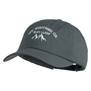 Mt Whitney Embroidered Low Profile Normal Dyed Cotton Cap - Smoky Blue OSFM