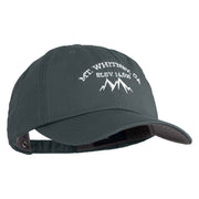 Mt Whitney Embroidered Low Profile Normal Dyed Cotton Cap - Smoky Blue OSFM