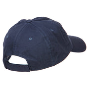 Peacock Bird Patched Low Profile Cotton Cap