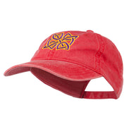 Celtic Circle Knot Embroidered Cotton Twill Cap