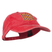 Celtic Circle Knot Embroidered Cotton Twill Cap