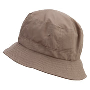 Now Daisy Text Embroidered Bucket Hat - Khaki OSFM