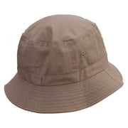 Now Daisy Text Embroidered Bucket Hat - Khaki OSFM