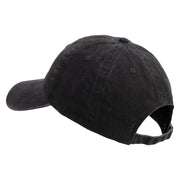 Licensed 173rd Airborne Brigade Combat Team Embroidered Washed Solid Pigment Dyed Cotton Twill Brass Buckle Cap - Black OSFM