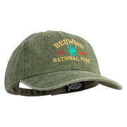 Redwoods National Park Embroidered Cotton Twill Cap - Olive OSFM