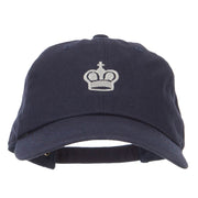 Chess King Embroidered Unstructured Washed Cap