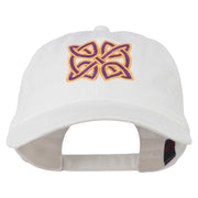 Celtic Circle Knot Embroidered Cotton Twill Cap