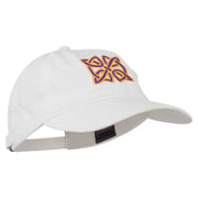 Celtic Circle Knot Embroidered Cotton Twill Cap