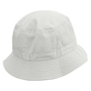 Now Daisy Text Embroidered Bucket Hat - White OSFM