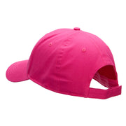 Sparkly Cheers Embroidered Solid Cotton Twill Low Profile Strap Cap