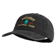Redwoods National Park Embroidered Cotton Twill Cap - Black OSFM