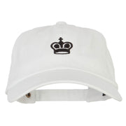 Chess King Embroidered Unstructured Washed Cap