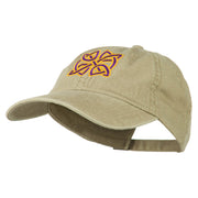 Celtic Circle Knot Embroidered Cotton Twill Cap