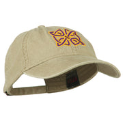 Celtic Circle Knot Embroidered Cotton Twill Cap