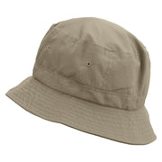 Now Daisy Text Embroidered Bucket Hat - Natural OSFM