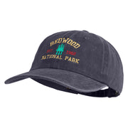 Redwoods National Park Embroidered Cotton Twill Cap - Navy OSFM