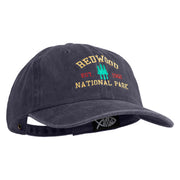 Redwoods National Park Embroidered Cotton Twill Cap - Navy OSFM
