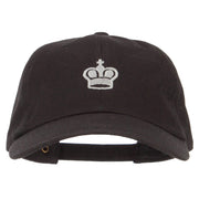 Chess King Embroidered Unstructured Washed Cap